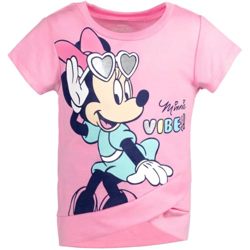 Disney Minnie Mouse 2-Piece T-Shirt and Leggings Set Pink 24 Months - image 4