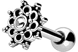Silberfarben | 1,2 mm Stabstärke | 6 mm Stablänge | 3 mm Kugelgröße | Designgröße: 5,5 mm