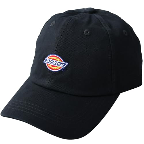 [Dickies] [ディッキーズ] エンブレム ６パネル ローキャップ 帽子 メンズ キャップ レディース ユニセックス コットン 黒 夏 ストリート (JP, アルファベット, Free Size, DKサインブラック)