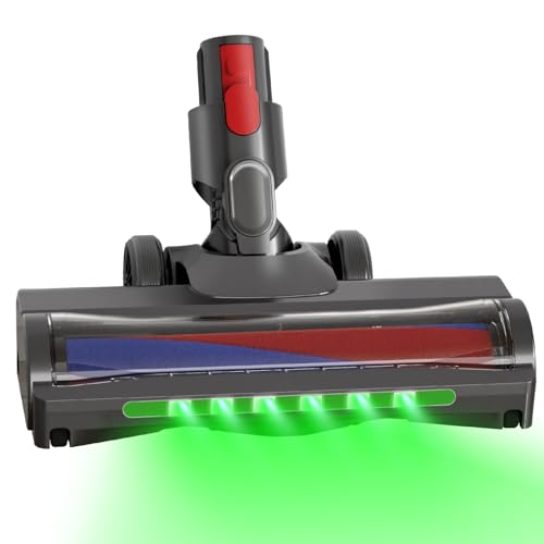 KENVOR Bürste kompatibel mit Dyson V7, V8, V10, V11, V15 Zubehör, Bodenbürste Softroller-Aufsatz und 6 Grüne Leuchtdiode...
