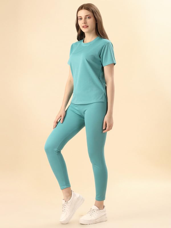 Image of DTR FASHION Cotton Blend Styled With Solid Lining Tracksuit | Co-ord Set For Women| Active Wear Suit Set For Women