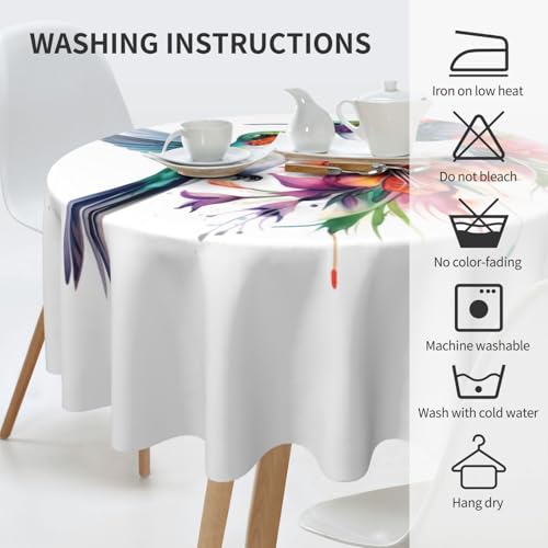 Nappe colibris anti-tache de 60 pouces pour protéger votre table - 7