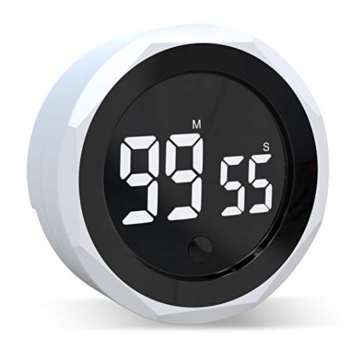 JUKI Digital Kitchen Timer for Kids, Kitchen Visual Timer with Strong Magnet & Constant Brightness Digital Timers for Cooking, Studying, Fitness, Meeting