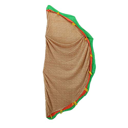 Gilbins Plush Ultra-Soft Fleece Snuggle-in Sleeping Bag Blanket for Lounging, Sleepovers, Gifts, Camping & Car Trips (Taco Blanket)