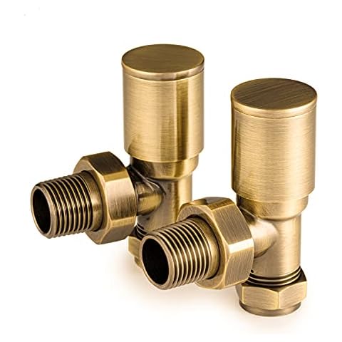 Sandy Beach Brass Angled Radiator Valves Cover