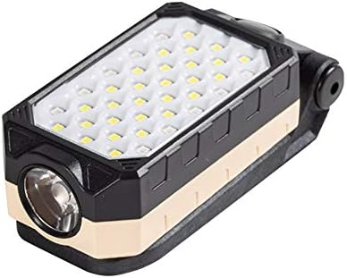 GeKLok LED Rechargeable Work Light,Magnetic LED Flashlight/Worklight with Built-In Kickstand,3 Modes Security Floodlight 3 Modes for Garage,Fishing,Hiking,Camping