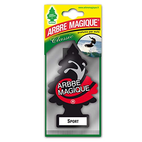 Arbre Magique Profumatore Auto, Fragranza Sport, Durata fino a 7 Settimane, Made in Italy, Confezione da 1 Pezzo