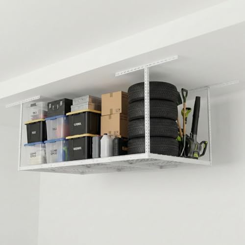 FLEXIMOUNTS 3x6 ft Adjustable Overhead Garage Storage Rack, 72" L