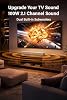 Barra de sonido FUNLOGY para Smart TV, 100W 2.1ch Bluetooth 5.0 con HDMI ARC, Óptico y AUX, Control Remoto, para Proyector y Gaming, Blanco 4