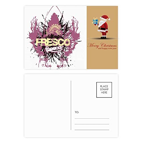 Cartes postales Père Noël art fresco lot de 20 pour correspondances