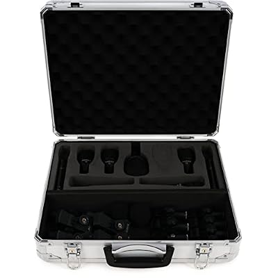 AUDIX FP7 Fusion Series 7-piece Drum Mic Kit for Kick, Snare, Toms, and Overheads with Travel Case - Black