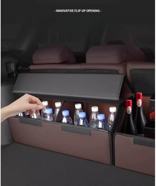Miniatura 3 de Caja de almacenamiento plegable grande para maletero, 31.5 pulgadas, organizador de automóvil duradero y versátil para SUV, camiones o garaje de