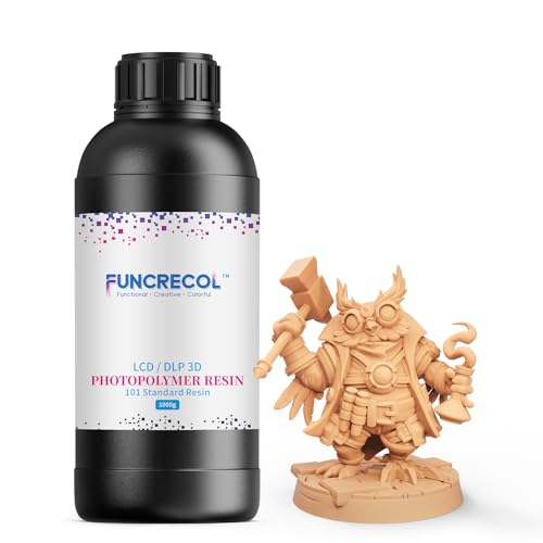 FUNCRECOL 3D Printer Resin,405nm Standard Photopolymer Resin for DLP/LCD 3D Printing High...