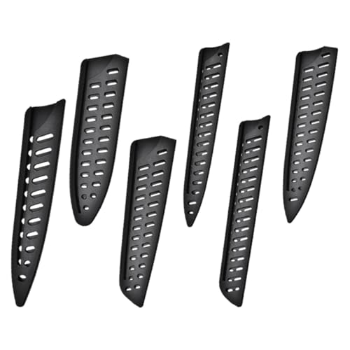 KOCKSHION 6piezas Protector de Cuchillos de Cocina de Plástico Funda Antideslizante para Manguitos de Cubiertos Cubierta Útil para Cortar Verduras y Uso Doméstico
