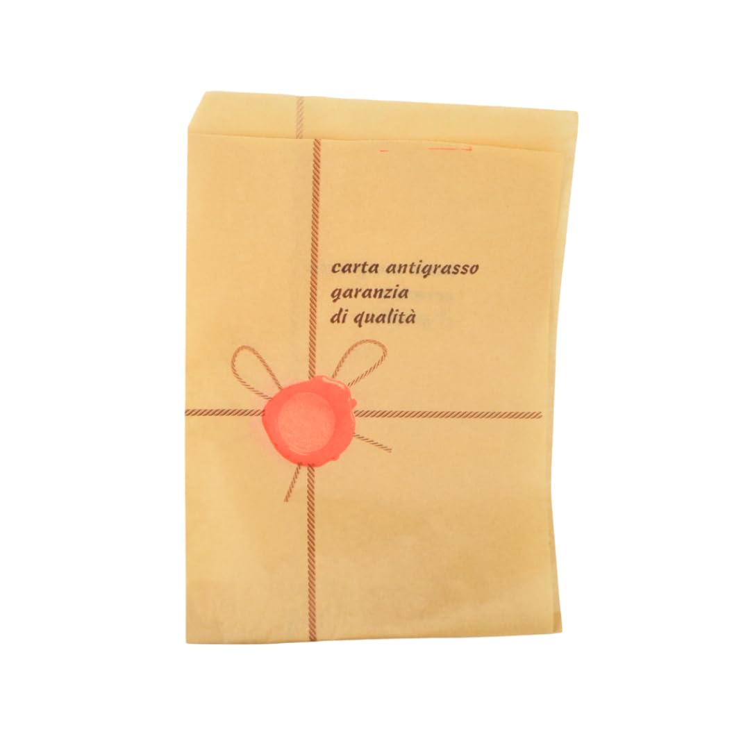 PZ 1000 SACCHETTI ANTIGRASSO 16,5 X 24 CM APERTI LATERALMENTE PER PANINI, HOT DOG, PIZZA E FOCACCIA