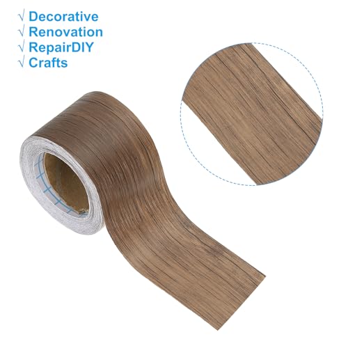 Image of PATIKIL Wood Grain Repair Tape 2in x33ft, Self Adhesive Realistic Textured Repair Tape Patch for Floor Door Table Cabinets Desk, Begonia