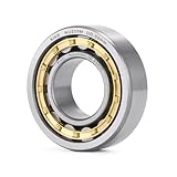 XIKE 1 Pcs NU205M Cylindrical Roller Bearings 25x52x15mm, Fits DIY/Motor/Turbines/Compressors/Reducer/Gearbox, Industrial/Agricultural/Engineering/Garden Machinery.