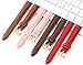 Leather Watch Strap 10mm - 24mm Women's Replacement Wristbands + Installation Tools