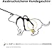 Huntboo Ausbruchsicheres Hundegeschirr, welpengeschirr, Vollständig Reflektierendes Geschirr mit Griff, Wasserdicht, Verstellbare Weste für Kleine Hunde, die Gehen, Trainieren(Schwarz, S)