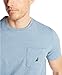 Nautica Men's Solid Crew Neck Short Sleeve Pocket T-Shirt, Deep Anchor Heather, Large