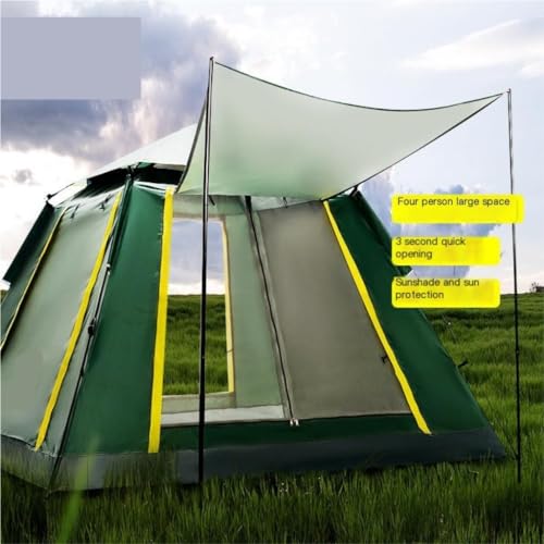 Carpa portátil doble capa resistente al viento y agua miniatura 4