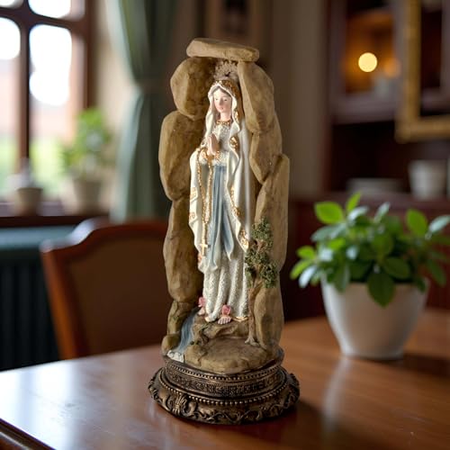 Figurine Vierge Marie de Lourdes décoration catholique intérieure