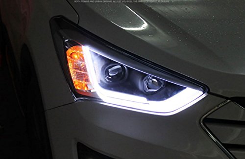 GOWE Stylizacja samochodu dla Hyundai IX45 reflektor LED nowy SantaFe reflektor DRL obiektyw podwójny strumień H7 HID ksenonowy bi obiektyw ksenonowy temperatura barwowa: 5000 K; moc: 55 K