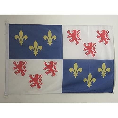 AZ FLAG, Picardy Flag, 3x5 Ft, For Outdoor, French region of Picardie Banner Knitted Polyester with Two Plastic Rings