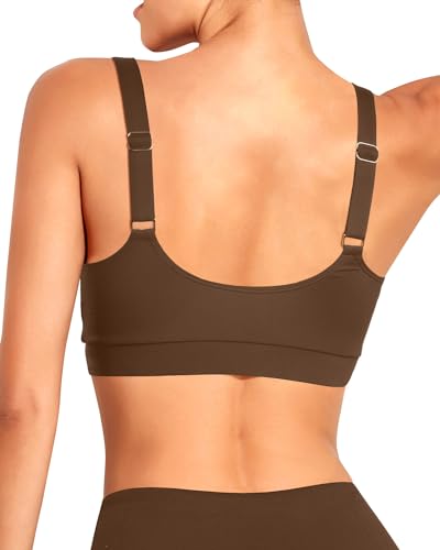 Image of Tempt Me Women Sports Bra Swim Crop Tops Only | Scoop neck, Bathing suits top, Removable cups, Adjustable straps