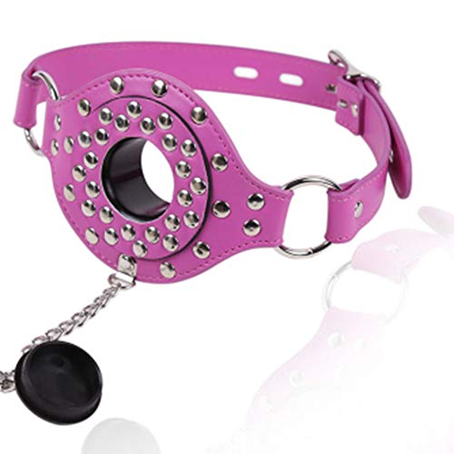 NUYI Couple toy flirt toy mouth plug multi-nail drooling ball head cover cover adult products