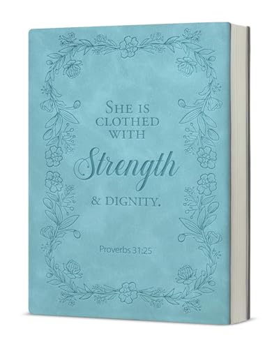Carnet chrétien Proverbes 31:25 avec verset de la Bible pour femmes