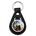 Black Leather Wizard of Oz Scarecrow Character Keychain