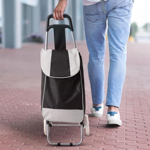Image of Shopping Bag for Grocery Travel Luggage Cart Large & Lightweight Shopping Trolly Bag Vegetable Trolley Multi-Purpose Grocery Bag Large Capacity & Easy to Carry Removable Bag (1)