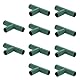 16 mm Gartenrahmen-Verbindungsstück, flach, 3-Wege-Stabilität, für Gartenarbeiten, Gebäude, Verbindungsstücke für Blumenständer und Gewächshaus, 10 Stück