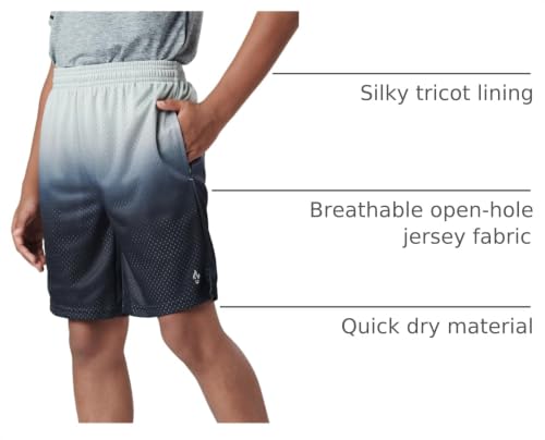 Image of Liberty Pro 5 Pack Youth Boys Athletic Mesh Basketball Shorts | Quick-Dry, Pockets, Knee-Length, Regular Fit, Kids, Teens, for Gym Sports Activewear