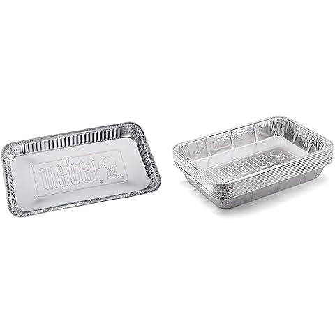 Weber Barquettes en Aluminium 28x18cm Cover