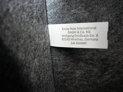 KHI Filzkorb, XL Einkaufstasche, 51 x 26 x 26 cm, Shopper Bag, Filztasche, Gross, grau, Kaminholzkorb, Spielzeugkorb, Spielzeugtasche, Brennholztasche, Aufbewahrung von Kaminholz