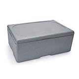WAS 3740 150 EPS Kunststoff GN Thermotransportbehälter für GN Behälter 1/1, 60cm x 40cm x 24.5cm