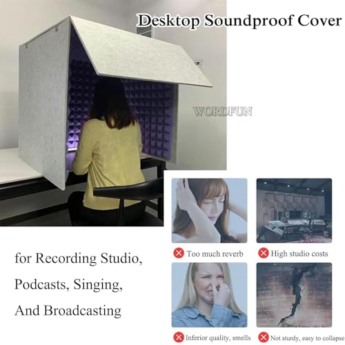 Boîte de cabine isolation micro CNPRAZ grand format 80cm pliable et insonorisante - 6