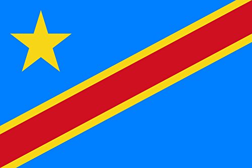 Drapeau Congo-Kinshasa grand format République pavillon de mât