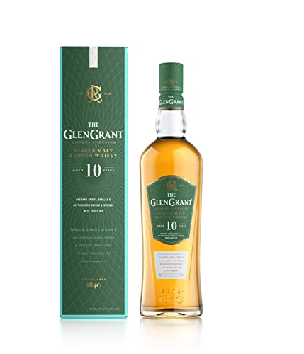 The Glen Grant - Single Malt Scotch Whisky Scozzese, 70 cl, Invecchiato 10 Anni, Astucciato, 40% Vol