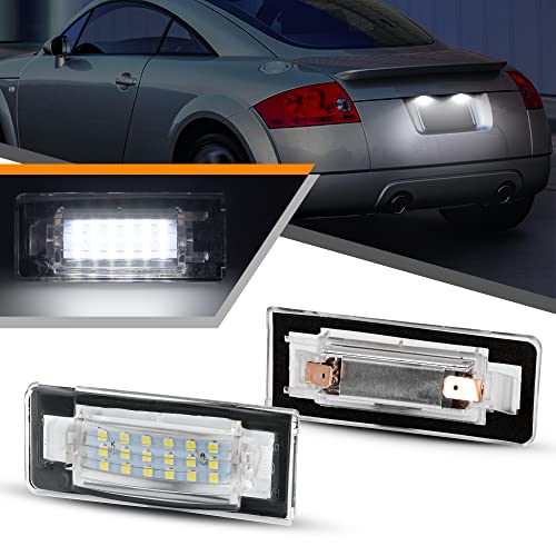 Ampoules LED Pour Plaque D'immatriculation Audi TT 2007-2010 - Lot De 2, Blanc Xénon, étanche IP67, Sans Erreur Canbus - 7