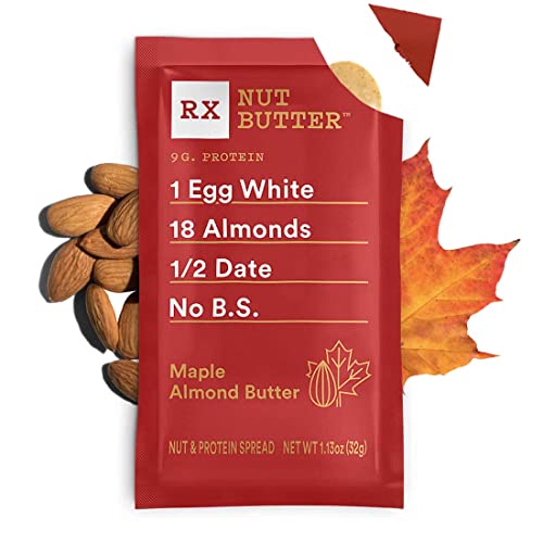 RXBAR Nut Butter Almond Butter, Protein Snack, Lunch Snacks, Maple, 11.3oz Box (10 Packs)