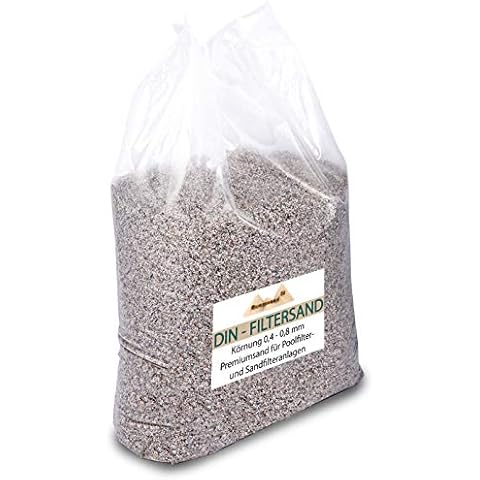 MEINPOOL24.DE 25 kg Filtersand Quarzsand 0,4-0,8mm Sand für Sandfilteranlage Cover