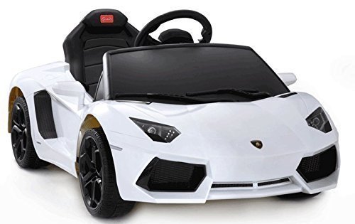 RASTAR Lamborghini Aventador Ride on Kids Battery Powered Wheels Car Rc Remote, 6V