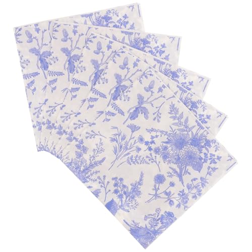 Servilletas de papel resistentes de tacto suave y diseño botánico elegante FRCOLOR