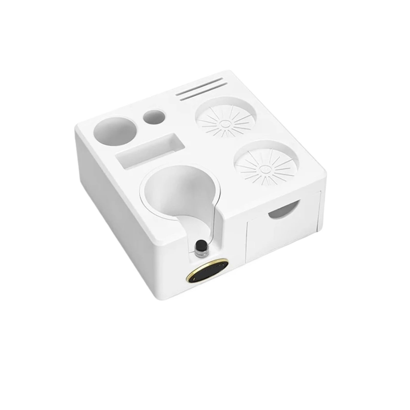 Portafiltro Senza Fondo For Caffè Da 51 Mm Nudo, Compatibile For Delonghi, Compatibile For Dedica, EC680 EC685 Accessori For Macchine Da Caffè Espresso(51mm Tamper Station WH)