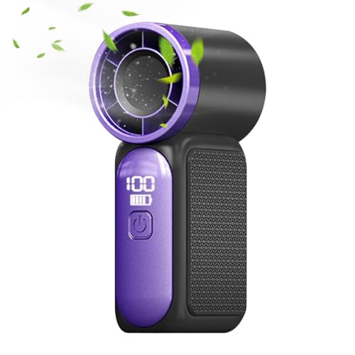 Ventilador de mano portátil recargable con flujo de aire regulable de 100 velocidades 2