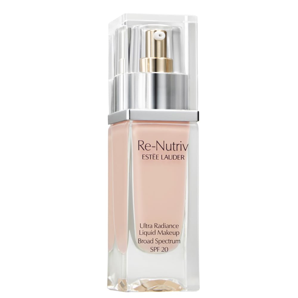 Estee Lauder Re-Nutriv Ultra Radiance Liquid Foundation SPF 20 | Luxurious, Hydrating, Long-Wearing, 1 Fl Oz