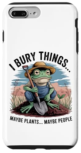 I Bury Things Maybe Plants Maybe People Frog ���[���A �X�}�z�P�[�X iPhone 7 Plus/8 Plus �p